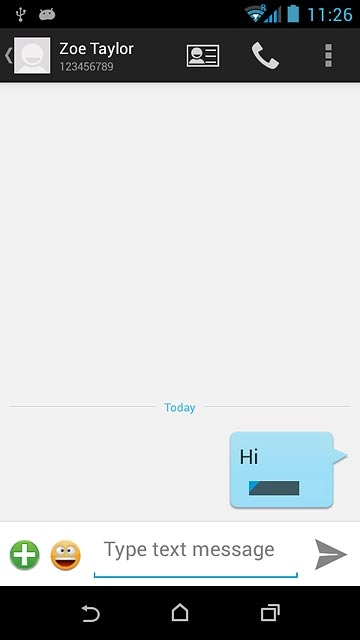 Press the home icon to return to the home screen.
