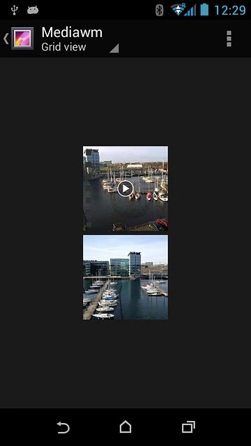 Press the home icon to return to the home screen.