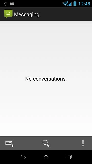 Press the new message icon.