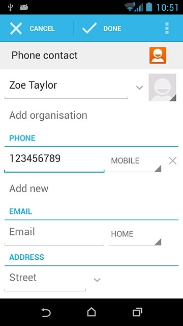 Press the drop down list next to the phone number.