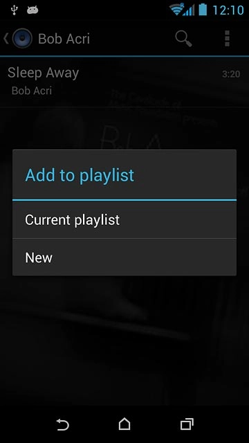 Press New.Key in a name for the playlist.