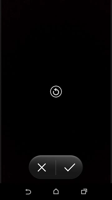 Press the confirm icon.