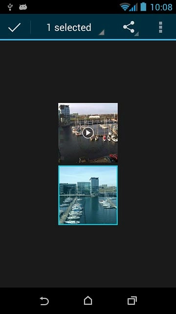 Press the share icon.