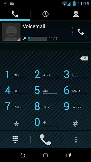 Press the home icon to return to the home screen.