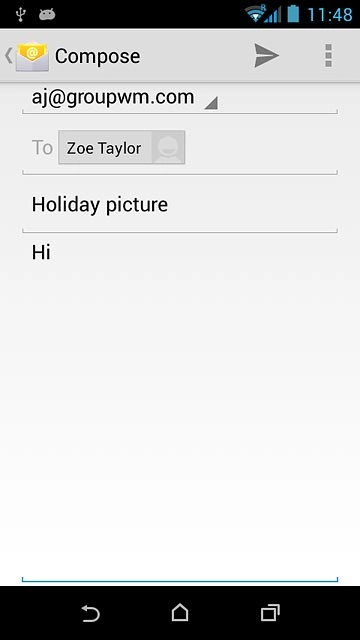 Press the menu icon.