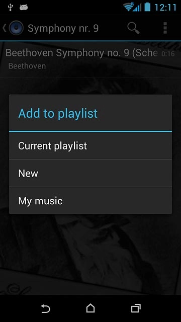 Press the required playlist.