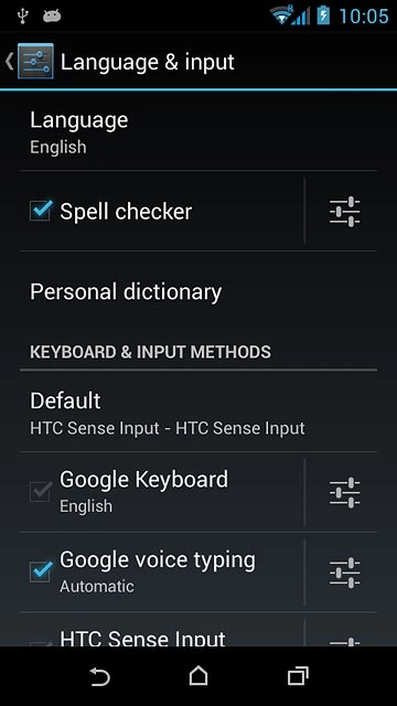 Press the settings icon next to 