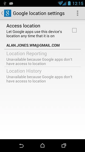 Press the home icon to return to the home screen.