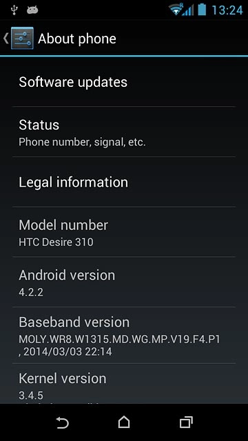 Press Software updates.