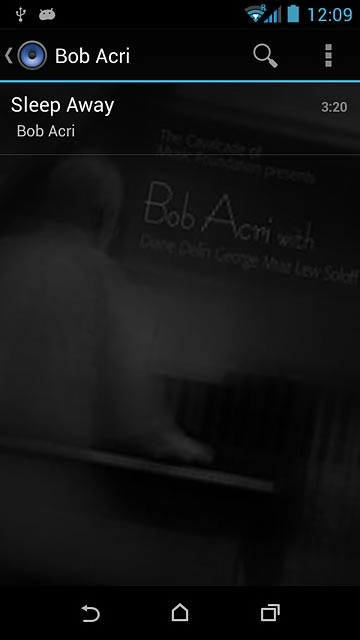 Press and hold the required audio file.