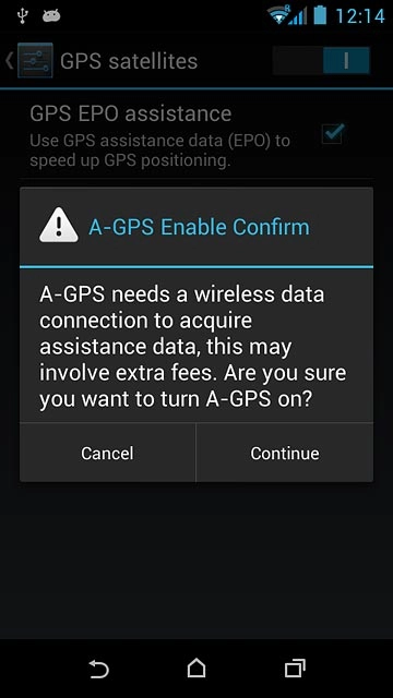 If you turn on the function:Press Continue.