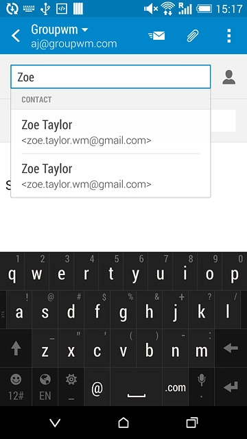 Key in the first letters of the required contact.Matching contacts are displayed.Press the required contact.Repeat the procedure to add more recipients.