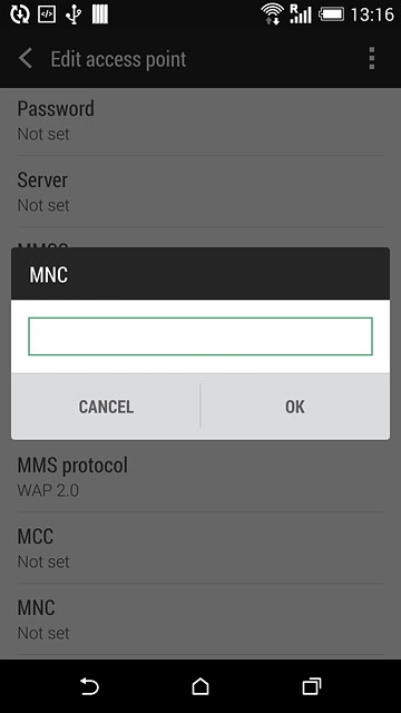 Key in 03 and press OK.