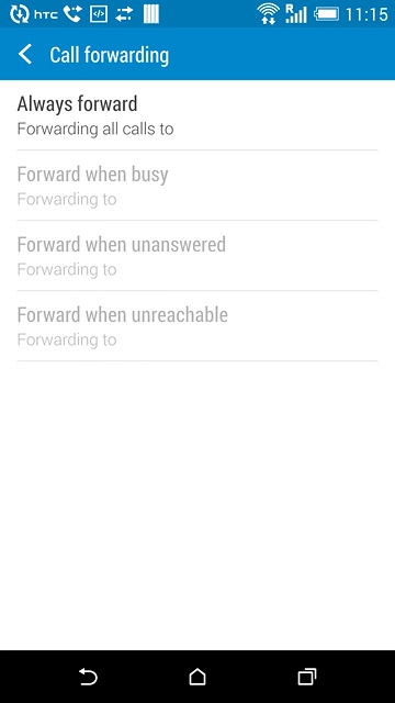 Press one of the following options:Always forward