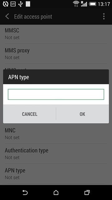 Key in mms and press OK.