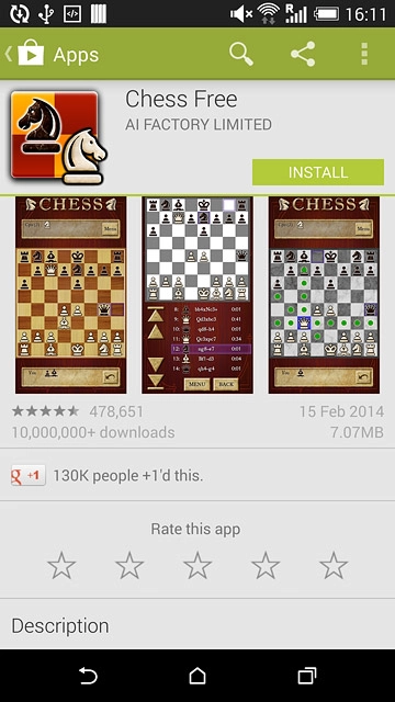 To install a free app:Press INSTALL.