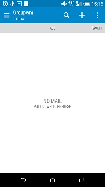 Press the name of the email account.