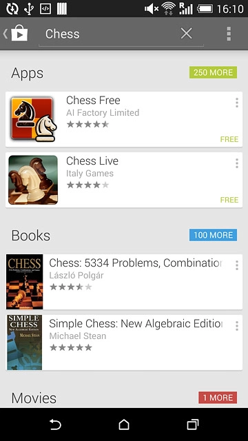 Press the required app.