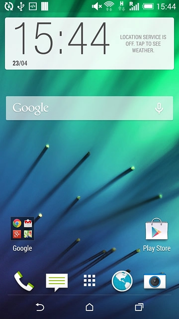 Press the browser icon.