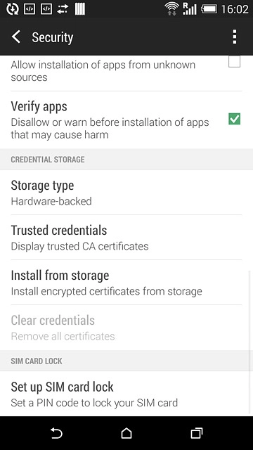 Press Set up SIM card lock.