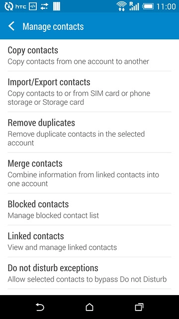 Press Import/Export contacts.