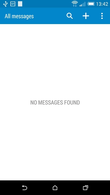 Press the menu icon.