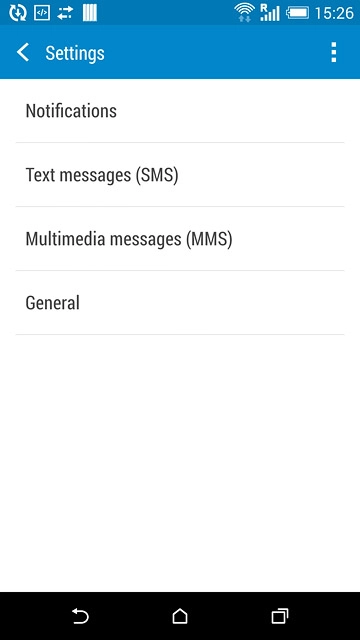 Press Text messages (SMS).