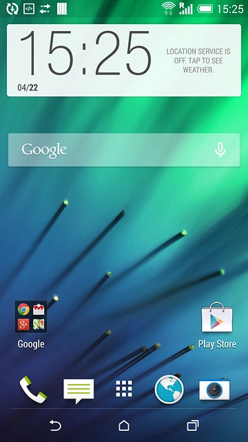 Press the message icon.