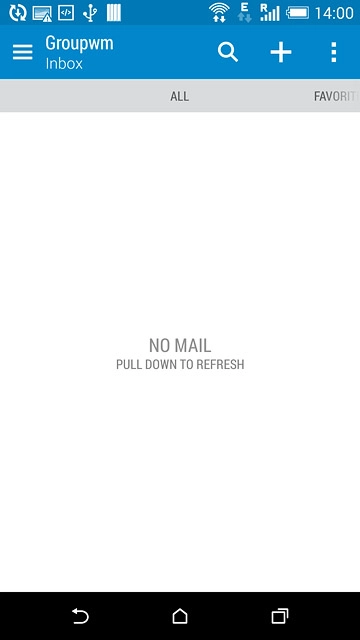 Press the menu icon.