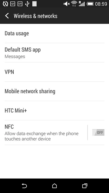 Press Mobile network sharing.