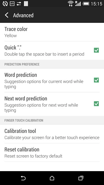 Press Word prediction until the function is turned on.
