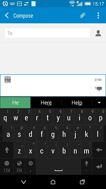 Press arrow down to see more words.