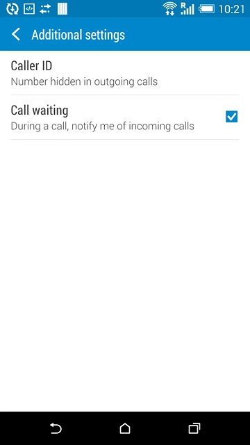 Press the home icon to return to the home screen.