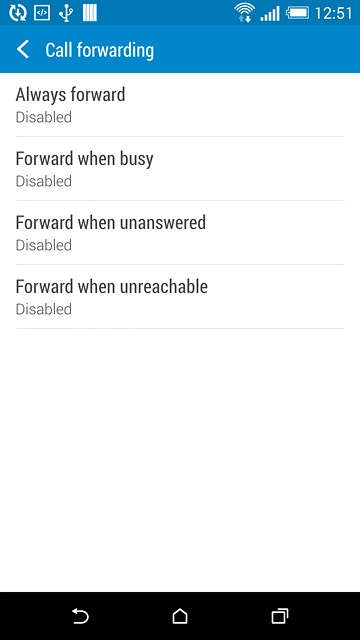 Press the home icon to return to the home screen.