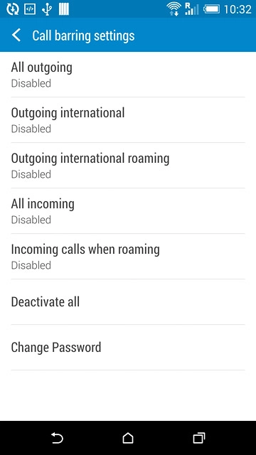 Press the home icon to return to the home screen.