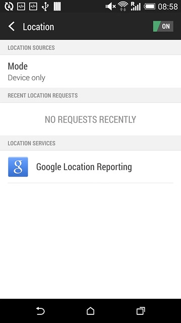 Press the home icon to return to the home screen.