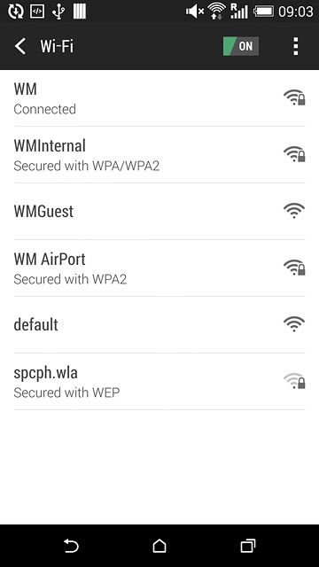Press the home icon to return to the home screen.