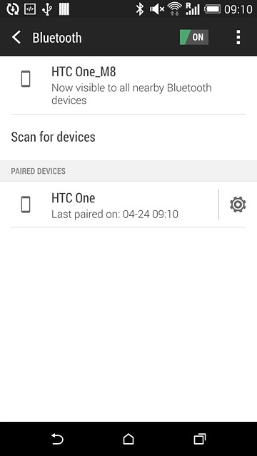 Press the home icon to return to the home screen.