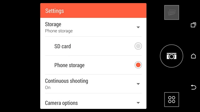 Press SD card or Phone storage.