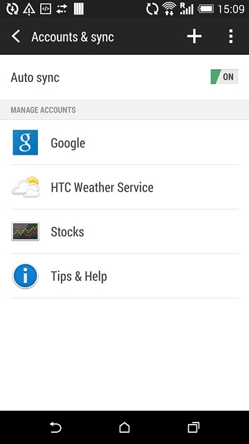 Press the home icon to return to the home screen.