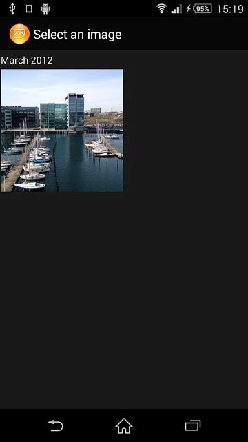 Go to the required folder.Press the required picture.