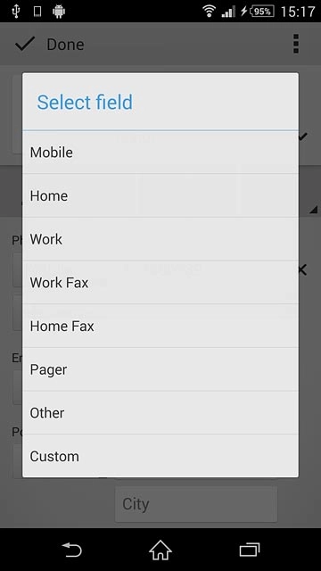 Press the required number type.