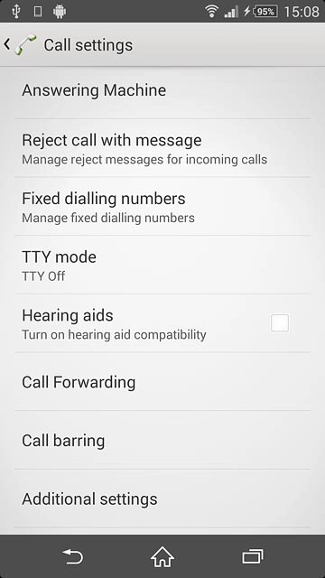 Press Additional settings.