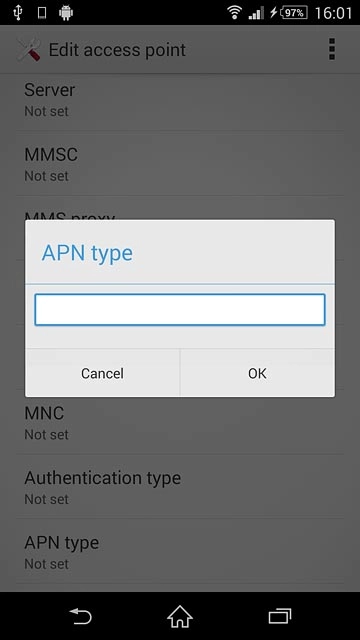 Key in mms and press OK.