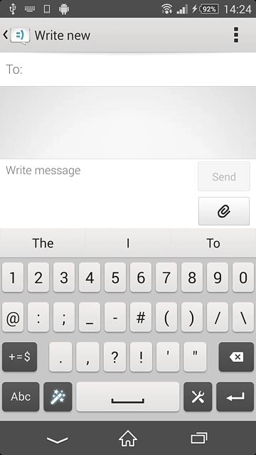Press the required numbers or the required symbols.