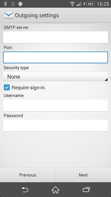 Press the drop down list under 