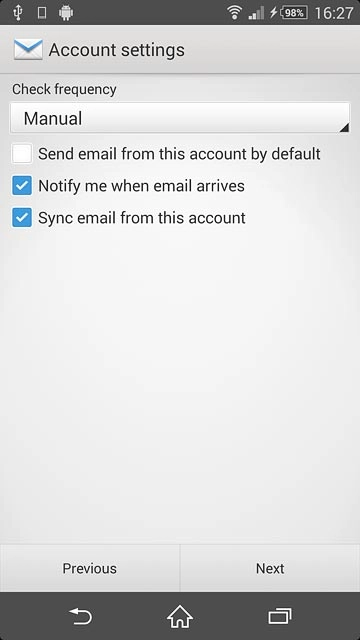Press the drop down list below 