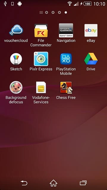 Press the app you've just installed.Follow the instructions on the display to use the app.