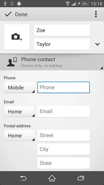 Press Phone and key in the required phone number.