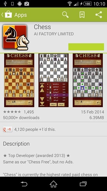 To buy an app:Press the price.